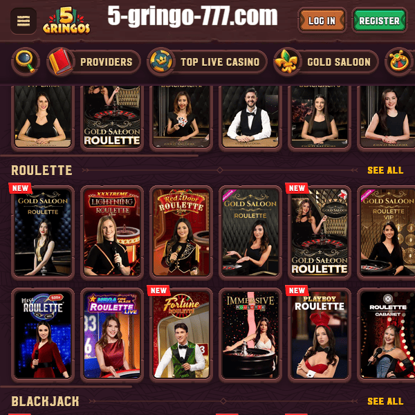 5Gringos Gold Saloon – Tische und Dealer